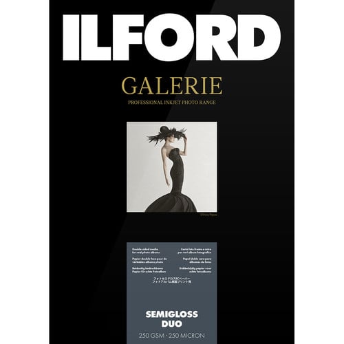 Best image for Ilford Galerie Semigloss Duo Paper Sheets (250 GSM) 100 Sheets