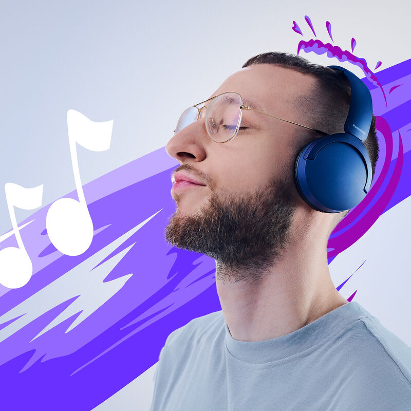 1025657_D.jpg - Panasonic RB-HF630 Wireless On-Ear Headphones - Blue - Image 4