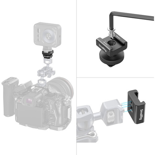 1025737_B.jpg - SmallRig Cold Shoe Mount for Compact Wireless Microphones 4822 - Image 2