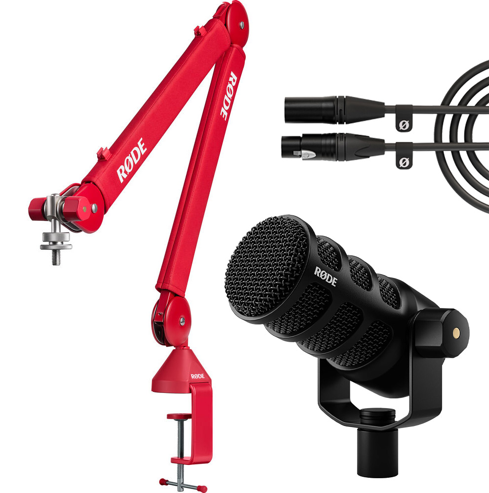 Rode PodMic USB Podcast Kit Red - Best Available Image