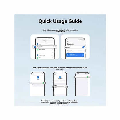 1025897_A.jpg - Telesin P5-RMT-05 Selfie Remote, Bluetooth Control with 10m Range and Zoom Butto - Image 1