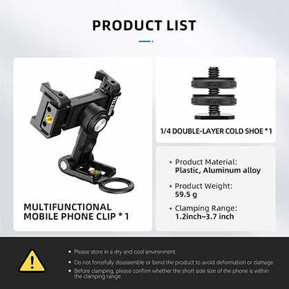 1025907_H.jpg - Telesin Multifunctional Mobile Phone Holder - Thumbnail 8