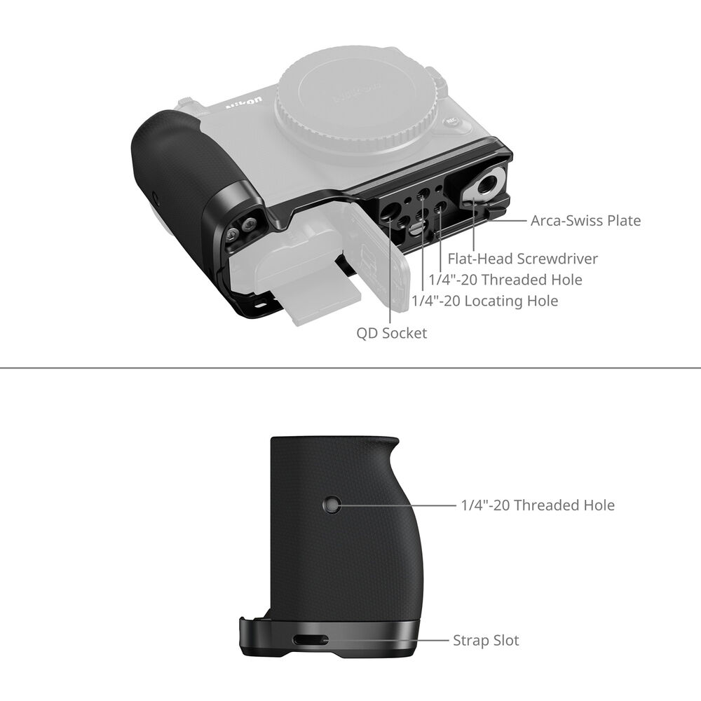 1026017_A.jpg - SmallRig L-Shaped Silicone Grip for Nikon ZR 5466 - Image 1