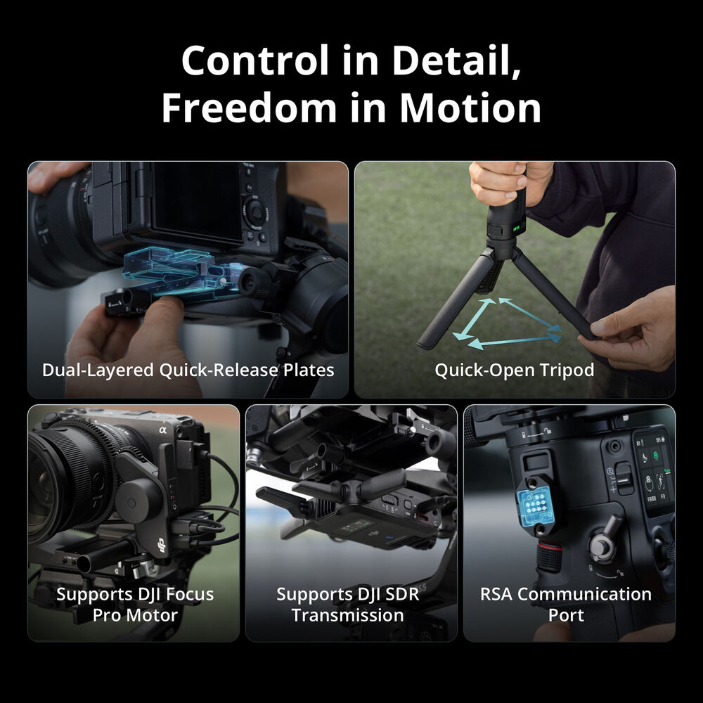 1026037_E.jpg - DJI RS 5 Gimbal Combo Kit with AI Tracking Module and Briefcase Handle - Image 5