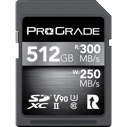 Best image for ProGrade 512GB UHS-II Cobalt SDXC V90 SD Card R300MB/S W250MB/S