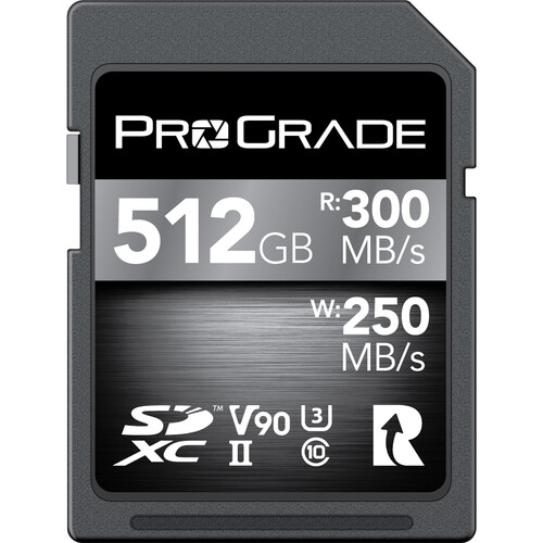 Best image for ProGrade 512GB UHS-II Cobalt SDXC V90 SD Card R300MB/S W250MB/S