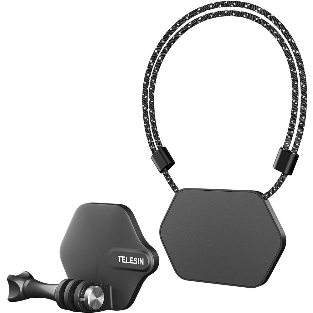 Telesin Magnetic Action Camera Neck Mount with Nano Sticker Kit - Best Available Image