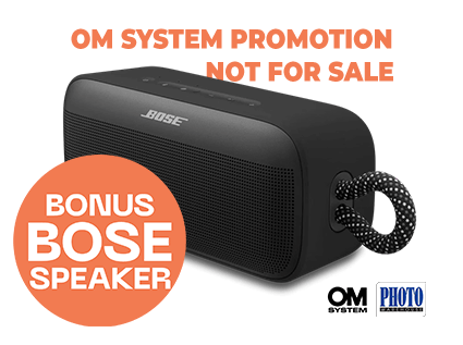 Bonus BOSE Speaker with selected OM SYSTEM Cameras - August 2026 Promotion - Best Available Image