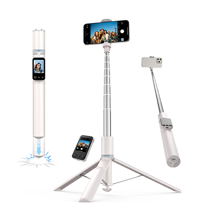 1026727_A.jpg - Telesin 170cm Smartphone Selfie Stick and Tripod with Wireless Preview Monitor - Image 1