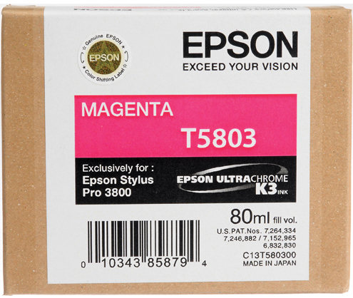 Epson 3800K3 80ml Ink Magenta