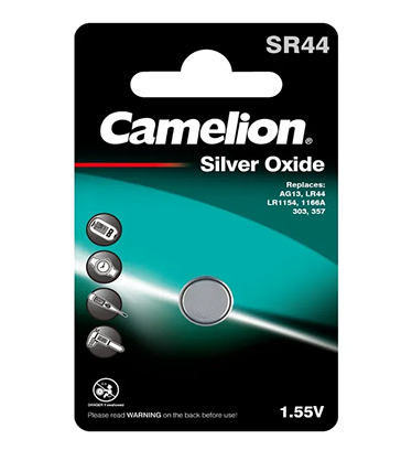 CAMELION SR44 1.55V SILVER OXIDE 1PK