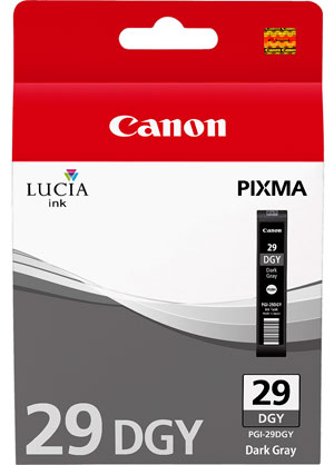 Canon PGI29DGY Dark Grey Ink Cartridge (Pro-1) - Best Available Image