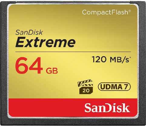 SANDISK EXTREME CF 64GB VPG20 120MB/S