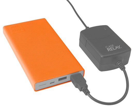 1012018_A.jpg - Tether Tools Silicone Sleeve for Rock Solid External Battery Pack Orange - Image 1