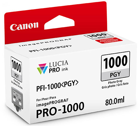 Canon PFI-1000PGY Photo Grey Ink Prograf 1000