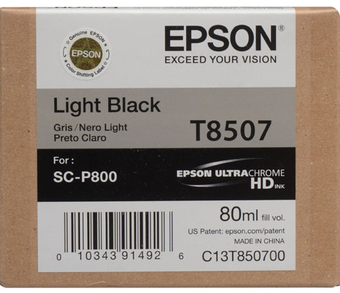 Epson T8507 80ml Light Black SC-P800 - Best Available Image