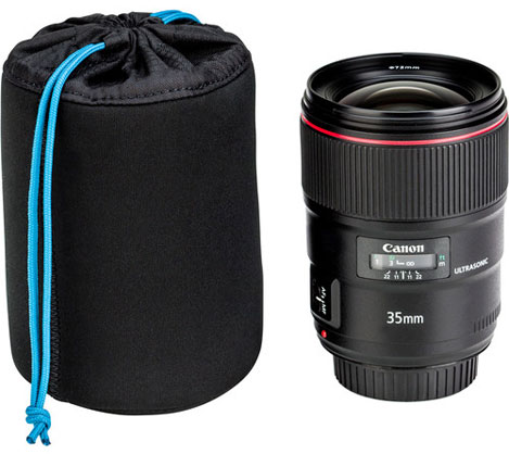 Tenba Soft Lens Pouch 5x3.5 Black - Best Available Image
