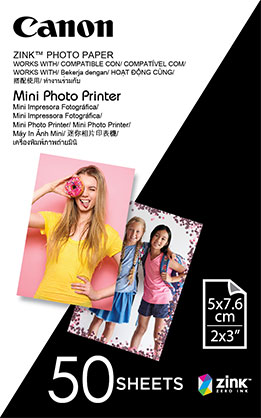 ZINK Photo Paper for Canon Mini Photo Printer - 50 Pack