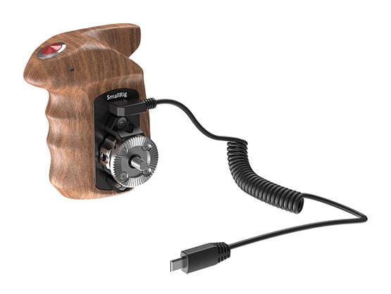 Best image for SmallRig R Side Wooden Hand Grip with Record Start/Stop Remote Trigger HSR2511