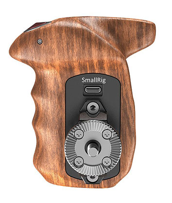 1016178_C.jpg - SmallRig R Side Wooden Hand Grip with Record Start/Stop Remote Trigger HSR2511