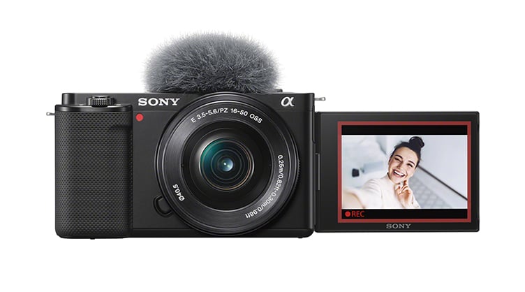 Sony ZV-E10 with 16-50mm Lens Kit Black + Bonus Vlogging Tripod Kit