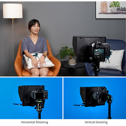 1019178_D.jpg - FeelWorld TP10 Portable Folding Teleprompter for Smartphone/Tablet/DSLR - Thumbnail 4