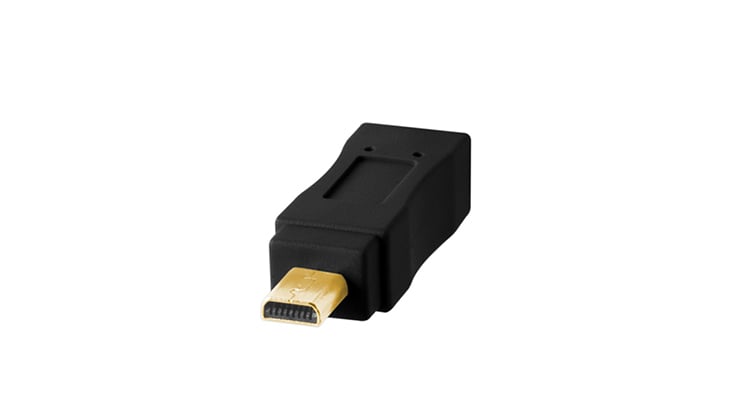 1019448_A.jpg - TetherPro USB 2.0 to Mini-B 8-Pin 30cm Black CU8001-BLK - Image 1