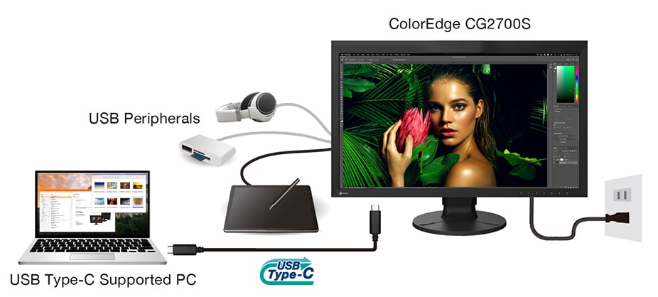 1019478_B.jpg - EIZO ColorEdge CG2700S 27" 2K WQHD Colour Management LCD Monitor - Thumbnail 2