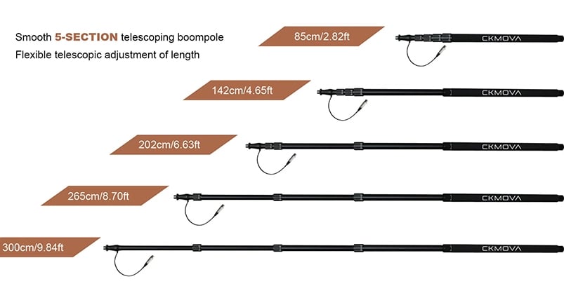 1019868_C.jpg - CKMOVA Boompole with Internal XLR Cable - Image 3
