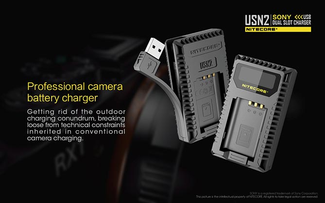 1020008_A.jpg - Nitecore USN2 Battery Charger for Sony NP-BX1