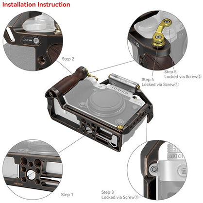 1020498_B.jpg - SmallRig Retro-Style Camera Cage for FUJIFILM X-T5 - Image 2