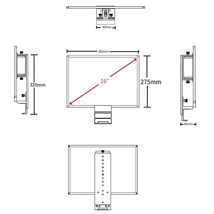 1021208_E.jpg - FeelWorld TP16 16" Portable Folding Teleprompter for Smartphone/Tablet/DSLR - Image 5