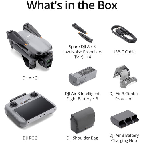 1021508_E.jpg - DJI Air 3 Fly More Combo + RC2 LCD Screen Remote