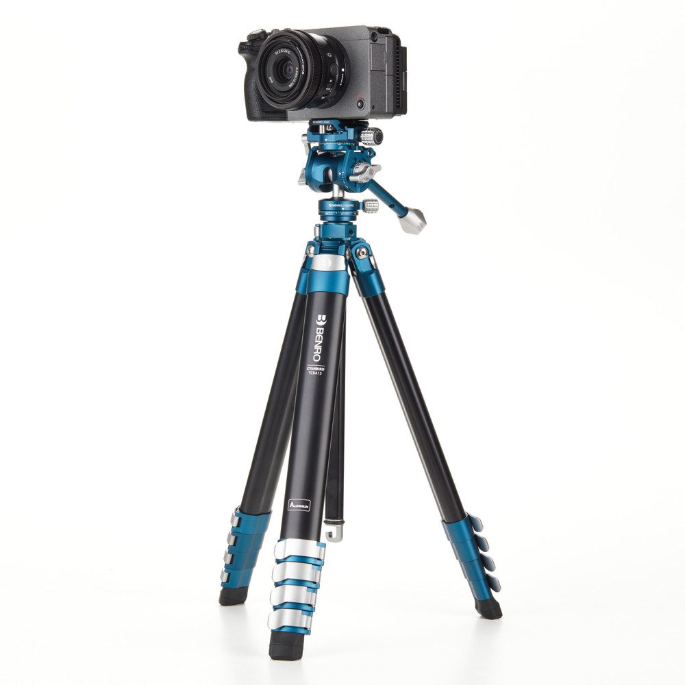 1021618_B.jpg - Benro CyanBird Aluminum Tripod with FS20PRO 2-in-1 Pan Head - Thumbnail 2