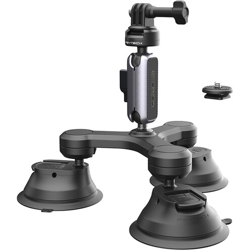 Best image for PGYTECH 3-Arm Suction Mount with CapLock Ball Head and 3-Prong Mount