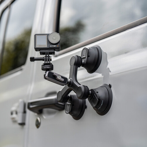 1021888_A.jpg - PGYTECH 3-Arm Suction Mount with CapLock Ball Head and 3-Prong Mount