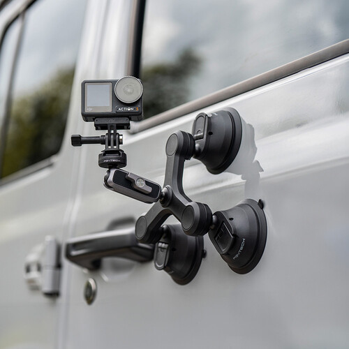 1021888_A.jpg - PGYTECH 3-Arm Suction Mount with CapLock Ball Head and 3-Prong Mount - Image 1