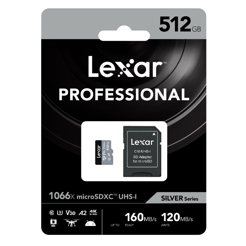 Lexar Professional 1066x microSDHC/SDXC UHS-I 512GB Card