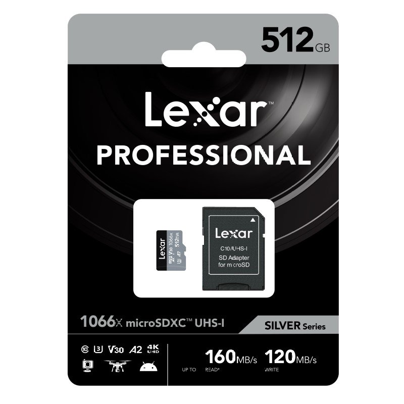 Lexar Professional 1066x microSDHC/SDXC UHS-I 512GB Card - Best Available Image