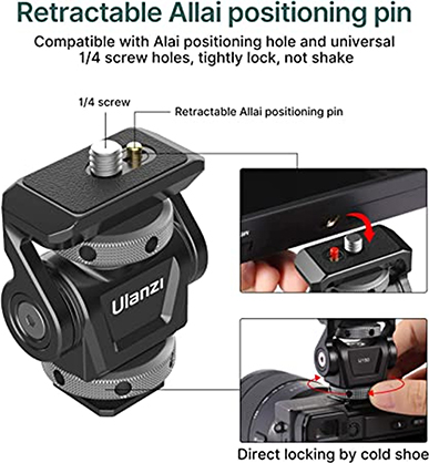 1023078_A.jpg - Ulanzi U-150 Monitor Adjustable Swivel Ball Head - Image 1