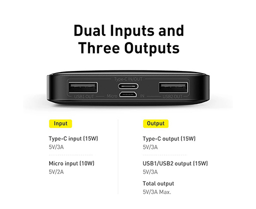 1023208_A.jpg - Baseus Bipow Digital Display Power Bank 10000mAh 15W - Thumbnail 1