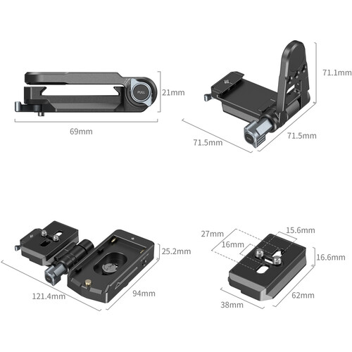 1023758_B.jpg - SmallRig NP-F/L-Series Battery Adapter Mount Plate Kit 4696 - Thumbnail 2