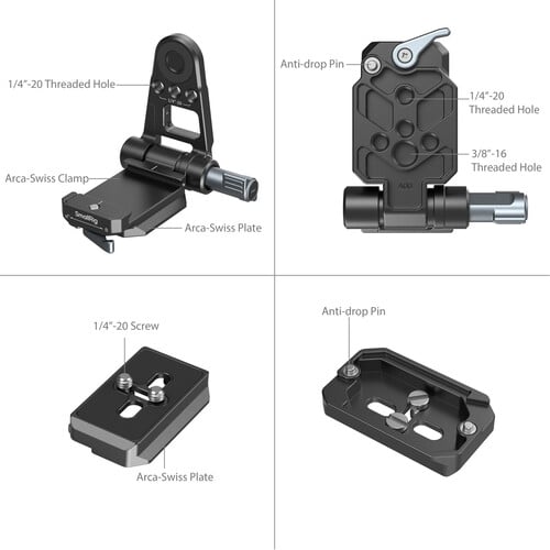 1023758_C.jpg - SmallRig NP-F/L-Series Battery Adapter Mount Plate Kit 4696 - Thumbnail 3