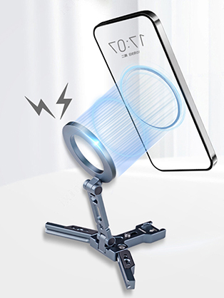 1023818_B.jpg - XILETU MagSafe Magnetic Phone Holder / Foldable Mini Tripod / Arcra Swiss Plate - Image 2