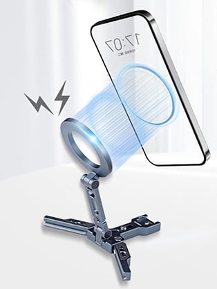 1023818_B.jpg - XILETU MagSafe Magnetic Phone Holder / Foldable Mini Tripod / Arcra Swiss Plate - Image 2