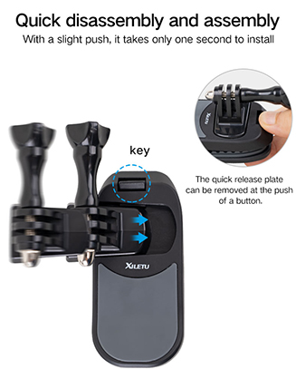 1023828_A.jpg - XILETU Magnetic Rapid Release Clip for Action Cameras - Thumbnail 1