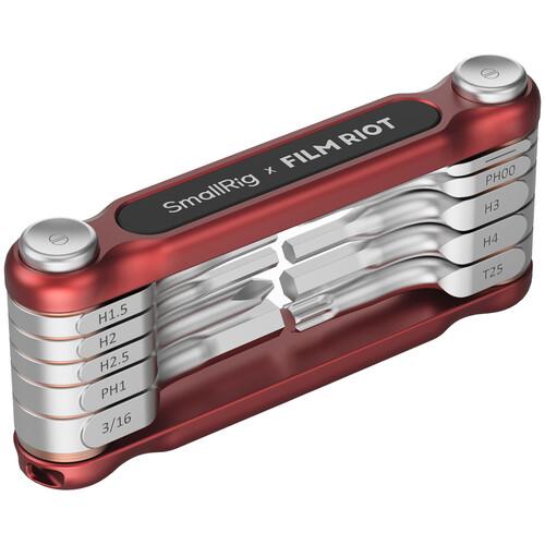 SmallRig x FILM RIOT 10-in-1 Folding Wrench Set (Red) - Best Available Image
