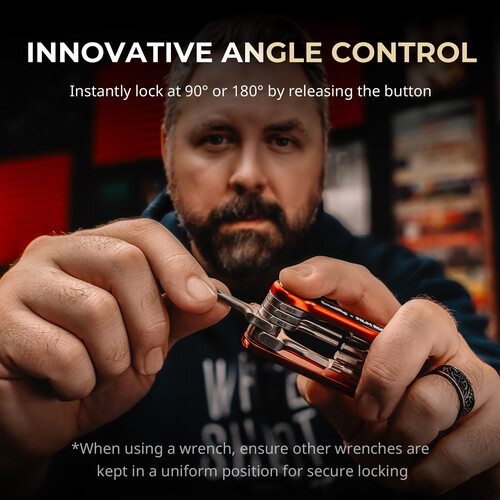 1023898_B.jpg - SmallRig x FILM RIOT 10-in-1 Folding Wrench Set (Red) - Image 2