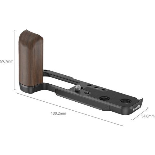 1024068_A.jpg - SmallRig Wooden L-Shaped Grip for FUJIFILM X100VI / X100V (Black) 4805 - Image 1