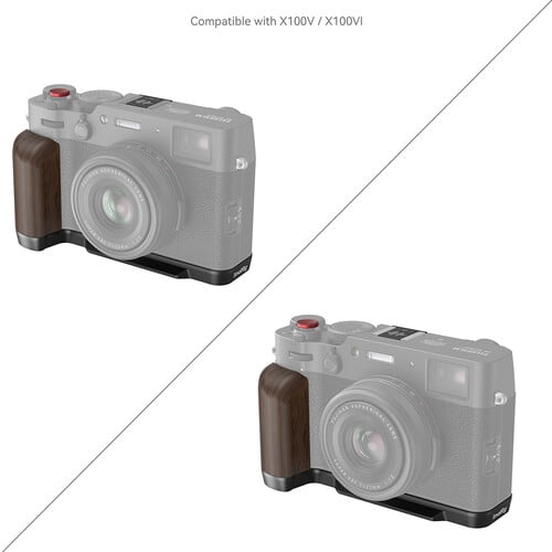 1024068_E.jpg - SmallRig Wooden L-Shaped Grip for FUJIFILM X100VI / X100V (Black) 4805 - Thumbnail 5